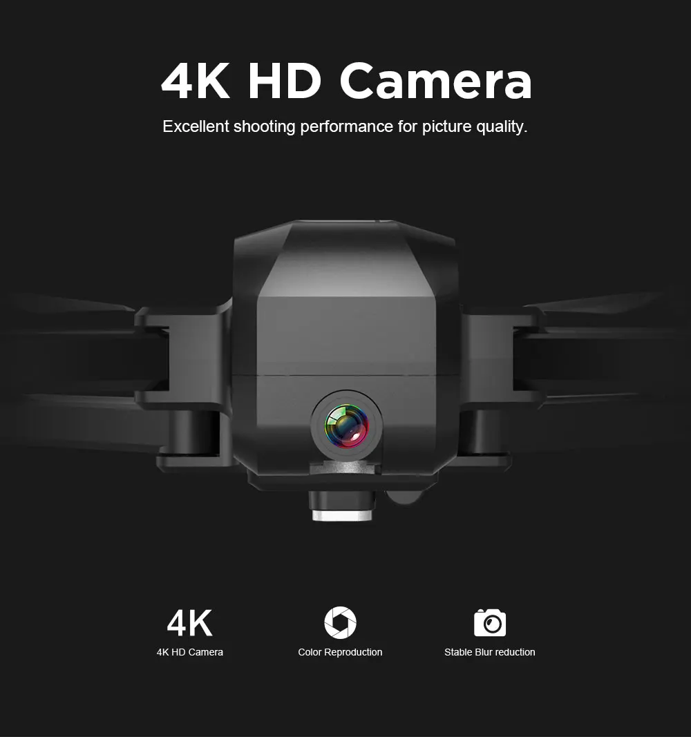 H20 RC 4K Дрон с двойной камерой Квадрокоптер Дрон профессиональная стабильная высота вертолет Дрон камера VS ZEN K1 SG706 F11