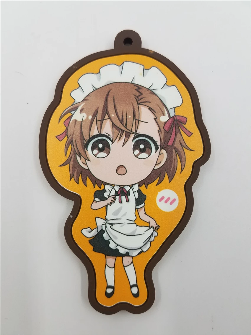 Toaru Kagaku no Railgun Original Japanese anime rubber mobile phone charm keychain strap |