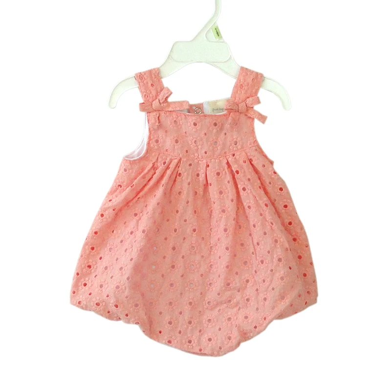 

Baby Dresses Summer Girl Pleated Suspender Braces Hollow Out Sleeveless Chiffon Dress Girls Clothes