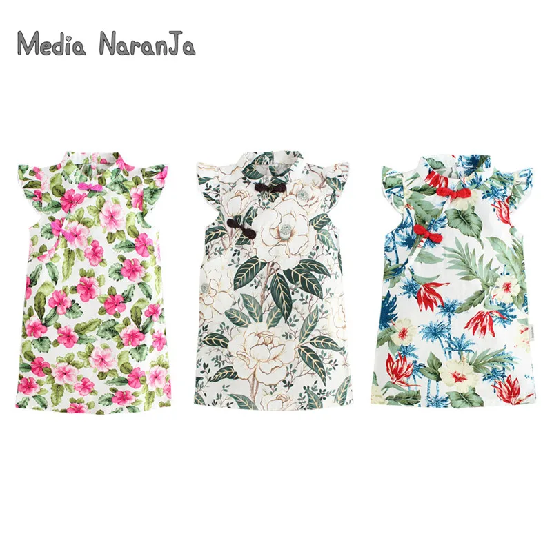 

2020 Spring Summer New baby Girls Dress Chinese Style Cheongsam