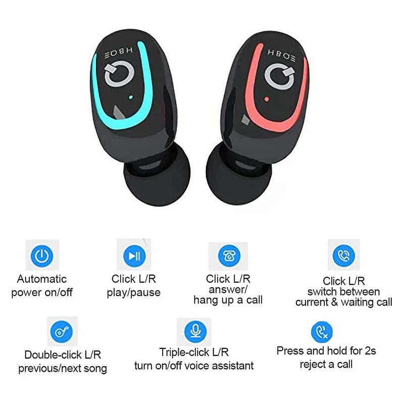 Q26 bluetooth-гарнитура TWS Bluetooth 5 0 защита от пота стерео Спортивная Беспроводная с