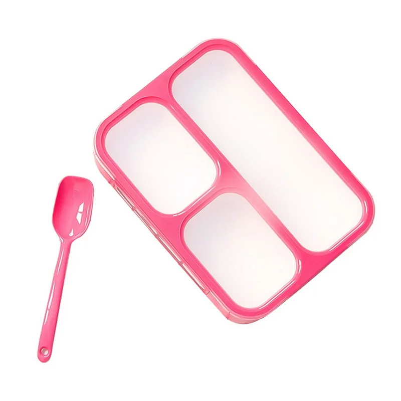 1000 мл Ланч-бокс контейнер для продуктов 3/4-отсеки герметичный Bento box пластиковый Microwavable ящик для хранения продуктов с крышкой