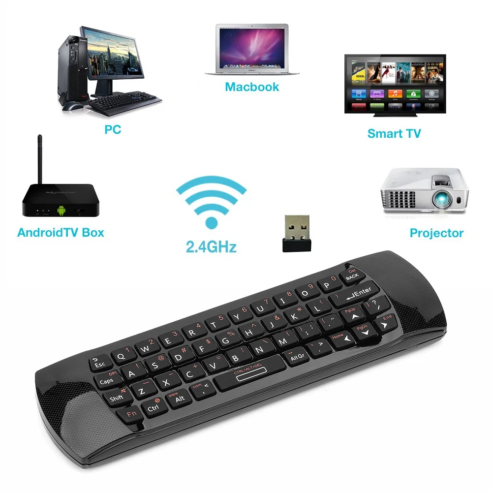 Оригинальный пульт дистанционного управления Rii mini i25 Air Mouse 2 4 ГГц с английской
