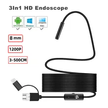8mm telefocus mobile phone endoscope 1200P HD industrial pipeline automotive engine inspection endoscope