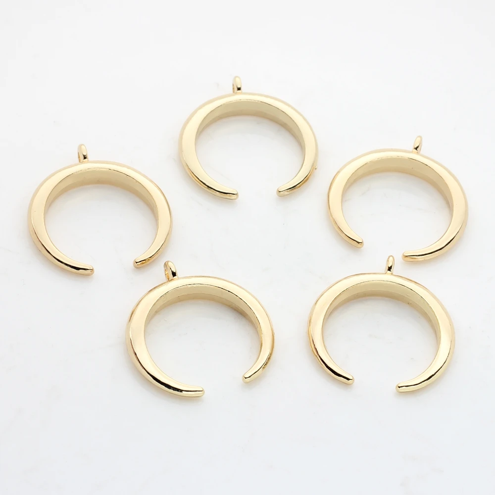 Подвеска из цинкового сплава 6 шт./лот 22 мм в форме Золотой Луны | Украшения и