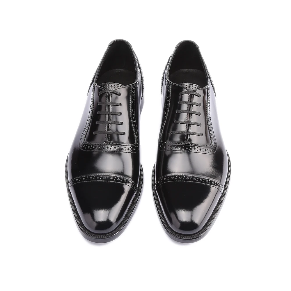 Мужские кожаные туфли оксфорды из натуральной кожи под заказ модные офисные для