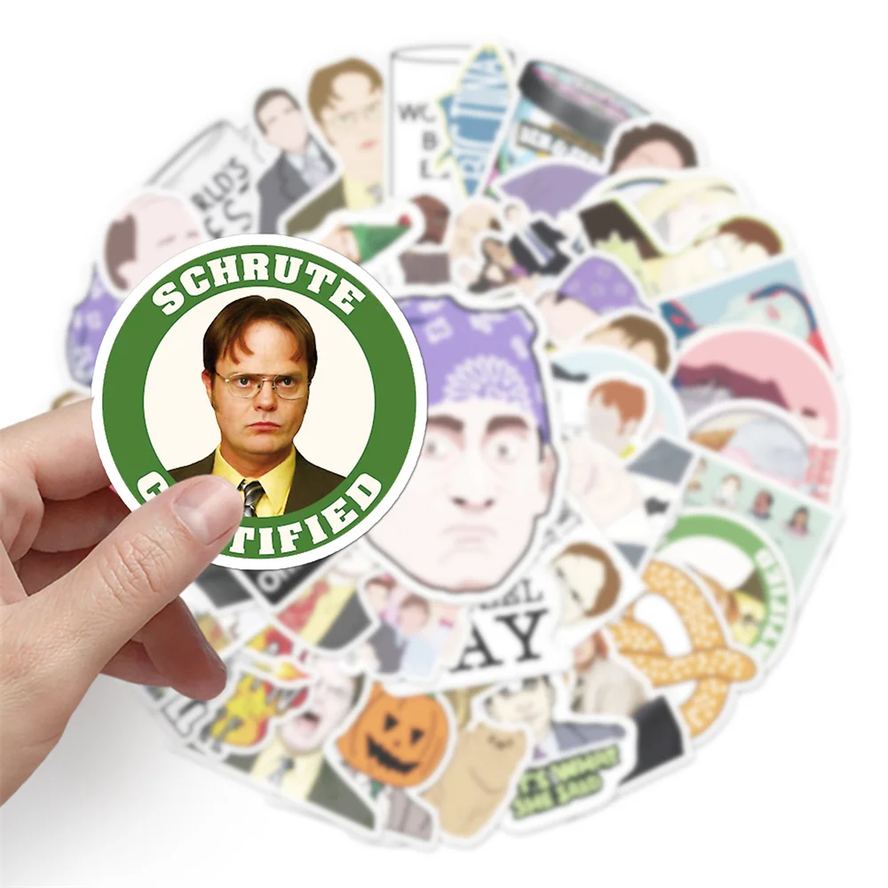 103050pcs american tv series office graffiti stickers luggage mobile phone case laptop waterproof stickers wholesale free global shipping