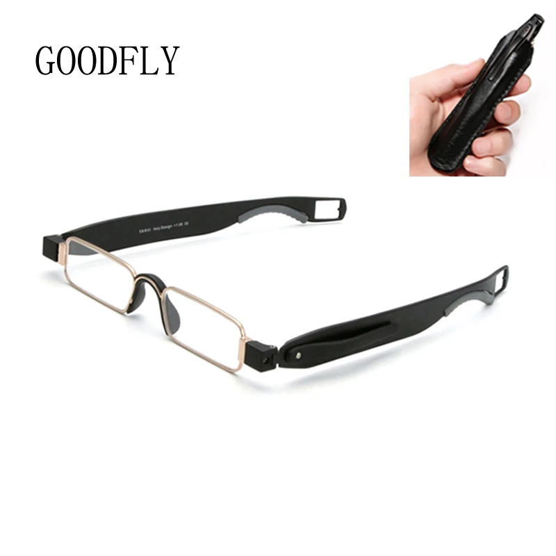 Reading Glasses Men Women Rotation Foldable Portable Glasses With Case Blue Light Blocking Glasses Presbyopic Glasses Eyeglasses ienjoy men reading glasses presbyopic glasses blue light blocking glasses nose reading glasses mini case reading glasses 1 5