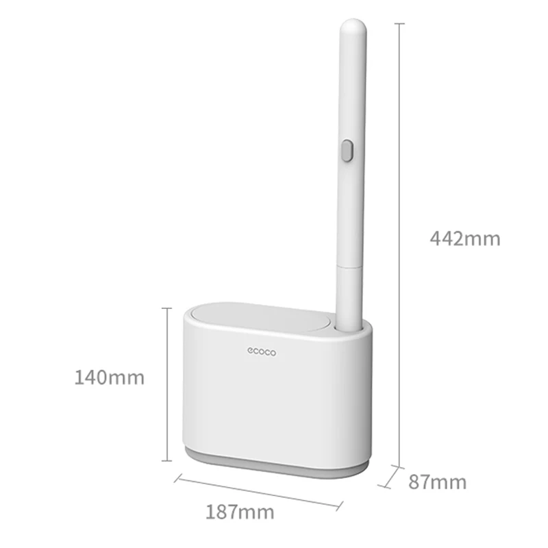 

ONEUP Wall-Mounted Disposable Toilet Brush Set No Dead Corner Cleaning Brush Replacement Brush Head Bathroom Accessories