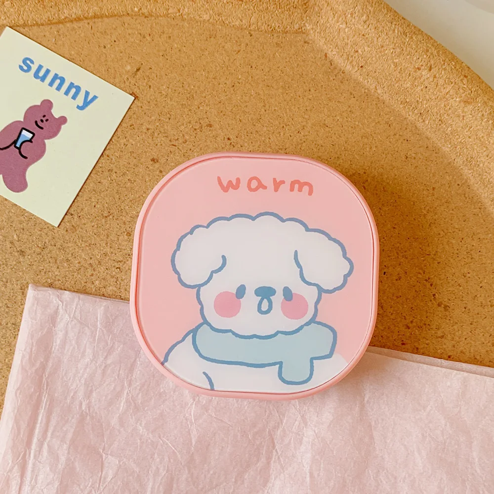 

Cartoon Sheep Contact Lens Cases With Mirror Cute Portable Square Contact Lens Box Cosmetic Contact Lenses Storage Case