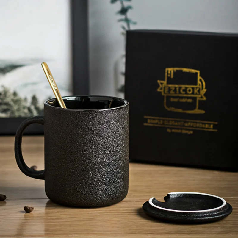 

Black Coffee Nordic Mugs Cover Coffee Cups Set Ceramic Mugs Coffee Cups Espresso Cups Tea Tazas De Cafe Creativas Gift BJ50MK