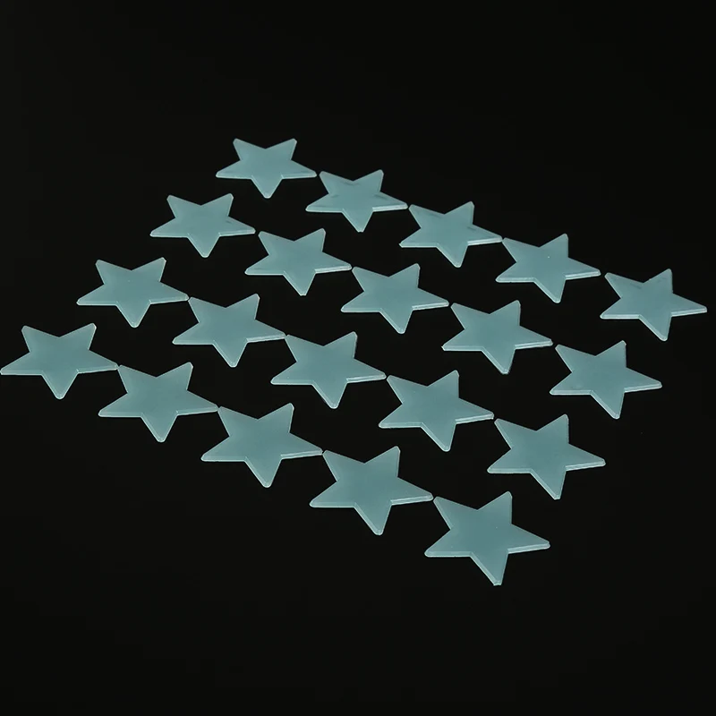 80 шт. детская флуоресцентная наклейка со звездами для спальни светящиеся звезды