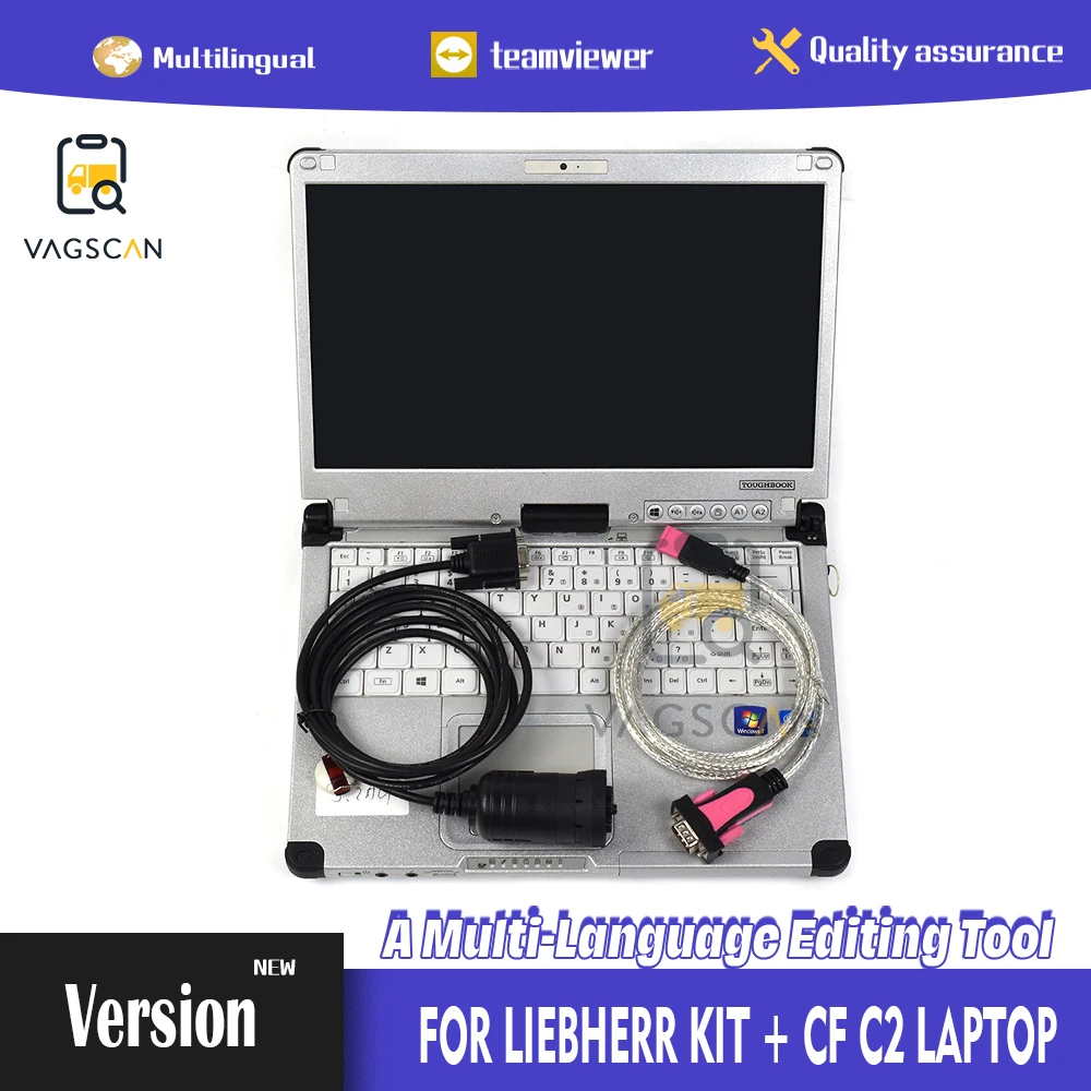 

CF19 CF C2 laptop For Liebherr DIAGNOSTIC kit software SCULI with Liebherr excavator Crane diagnostic tool