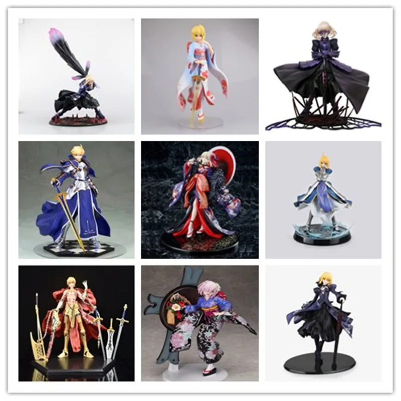 

Fate/Stay Night Anime Figure Saber Alter Vortigern Action Figure Heaven's Feel Figurine Collection Model Doll Gift