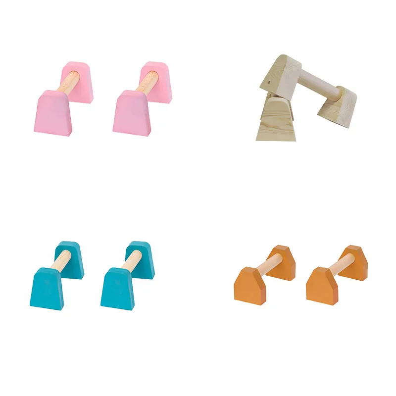 

Gym Home Exercise Sport Wooden Push Up Support Stand Parallettes Gymnastics Yoga Handstand Bars Fitness Shaping Equipment
