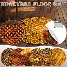 Модные соты ковер круглый коврик для йоги пчелы печати пол Mattextile