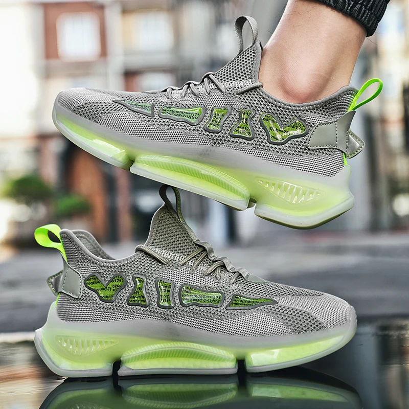 

2021 Spring Fashion Men Casual Sport Shoes Breathable Running Platform Walking Comfortable Lightweight Sneaker Zapatillas Hombre