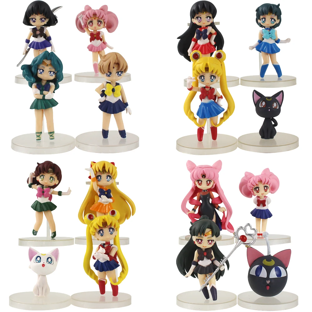 Фигурки Цукино Меркурий Венера Юпитер уран Нептун Сатурн Плутон чибиуса игрушки