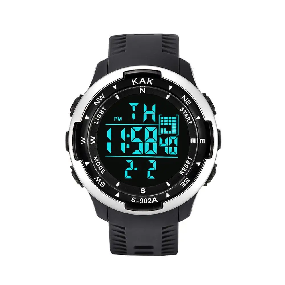 White montre homme Men's Sport Watches Water Resistant Fashion Male Digital Wristwatch Outdoor Military Watch zegarek meski Clock A30 - Цвет: White