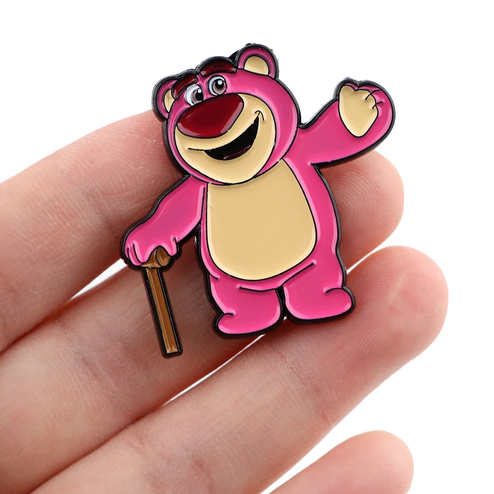 Эмалированная брошь в виде медведя из мультфильма История игрушек YQ393 | Украшения