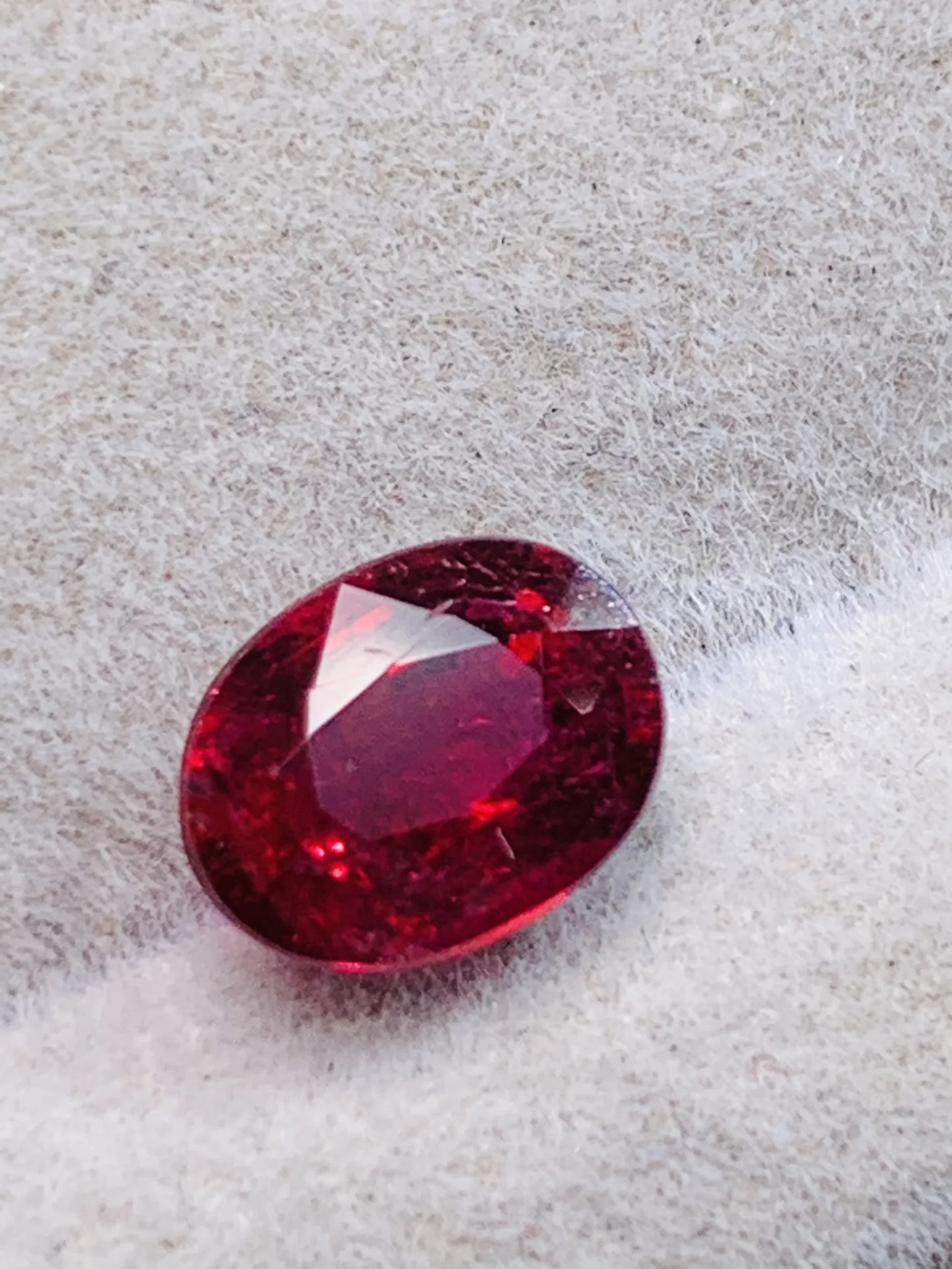 Pure natural tourmaline loose stone Red luster Oval pendants rings accessories gem jewelry bijoux femme  edelstenen natuurlijke