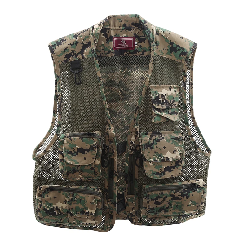 Летняя быстросохнущая дышащая сетчатая жилетка для мужчин фотограф куртка без