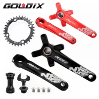 goldix mountain bike crankset hollow integrated 104bcd 170mm175mm crank bicycle crankset 32t34t36t38t40t wide narrow cranks