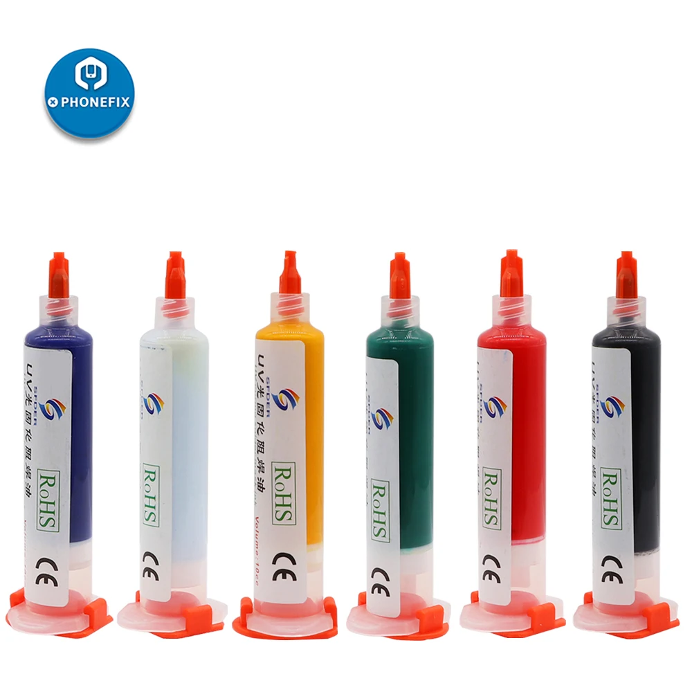 

10cc Green Oil UV Curable Solder Mask PCB Paint Prevent Corrosive Arcing Soldering Paste for Circuit Board Insulation Protection