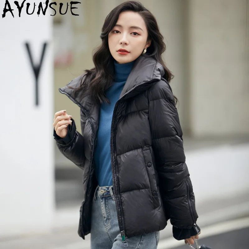 

AYUNSUE Women's Down Jacket Short Autumn Winter Coat Female Parkas Warm 90% White Duck Down Jackets Korean 2020 Abrigo Mujer