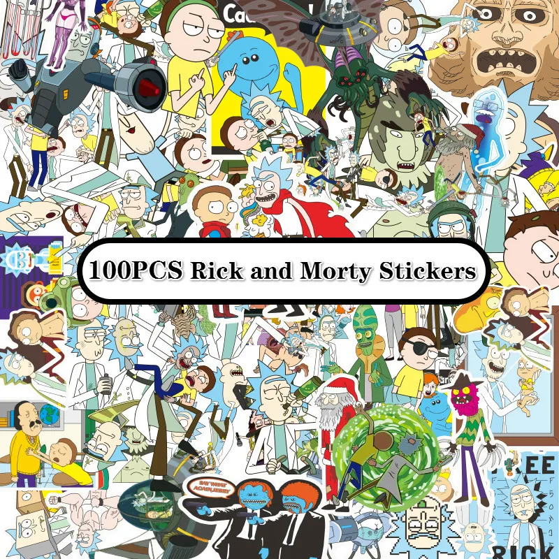 100 шт. стикер Drama Rick and Morty 2019 наклейка для сноуборда ноутбука багажа автомобиля
