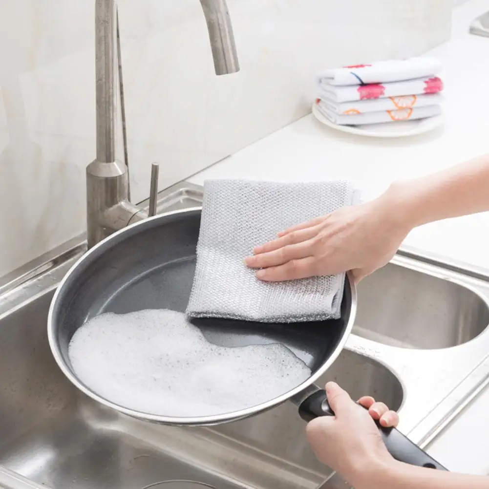 30 см x мягкая микрофибра двухсторонняя скребок тряпка блюдо полотенце кухонный