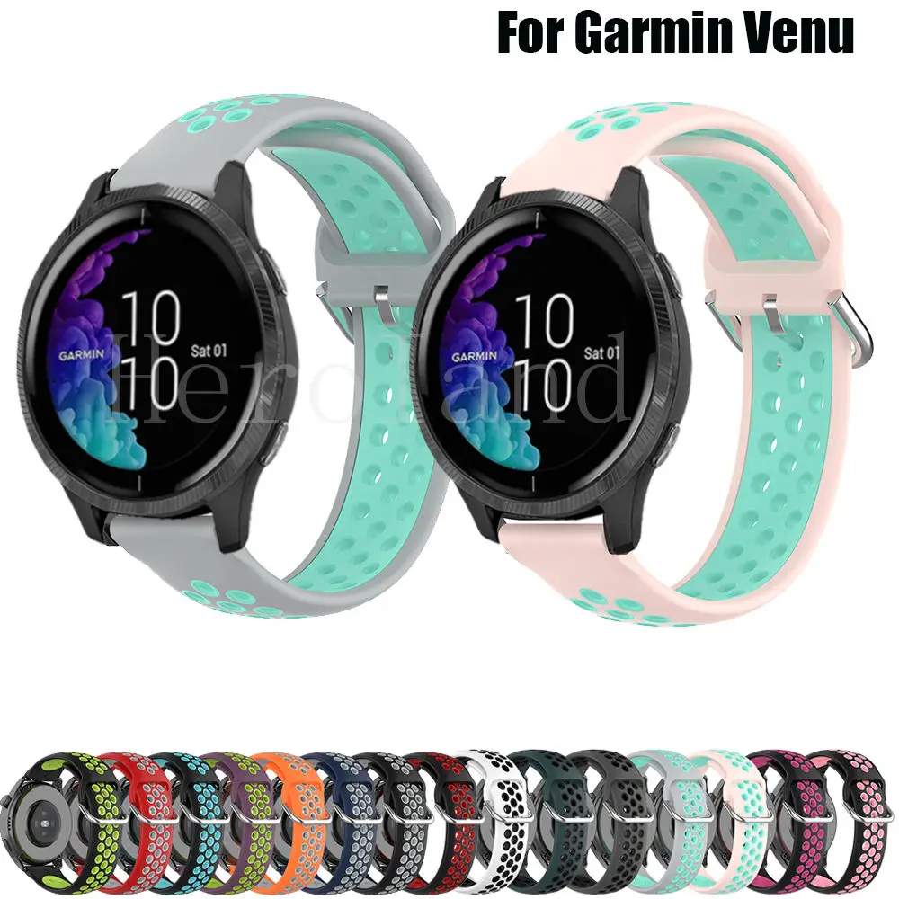 

20mm WatchBand Silicone Strap For Garmin Venu /venu sq / Move 3 Vivoactive 3 vivomove HR Smart Wristband Bracelet Sport Belt hot