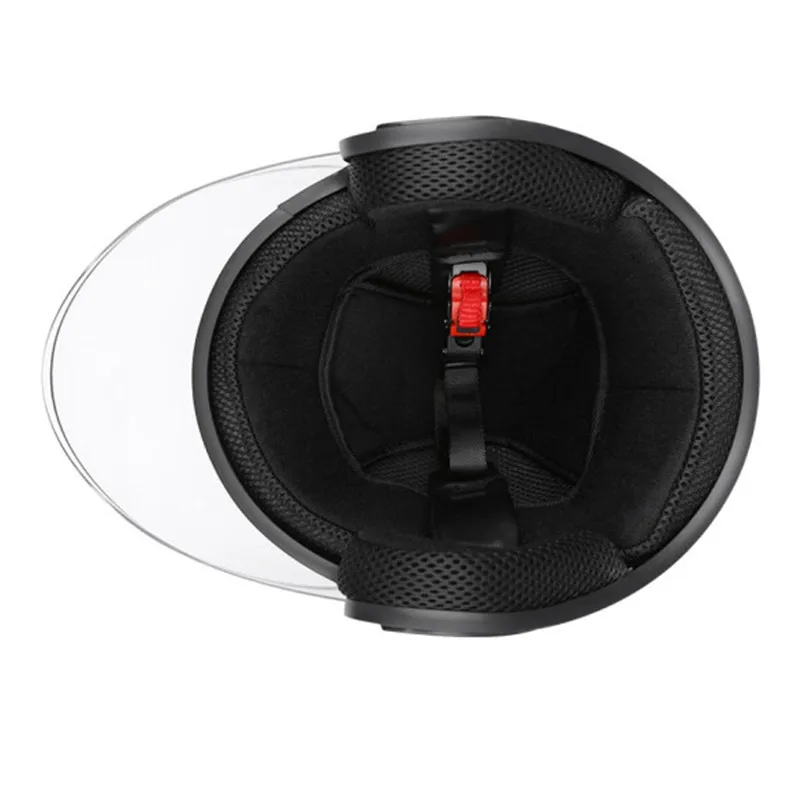 Блестящий белый яркий оригинальный открытое лицо шлем для скутера велосипеда