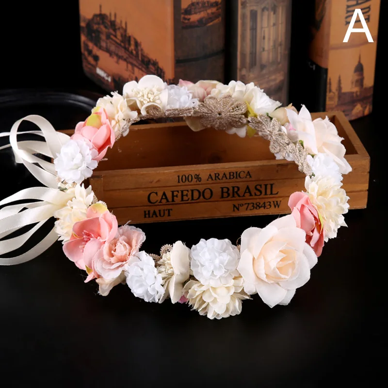 Новый богемный цветок яркий пляжный Гавайский Цветочный венок романтические