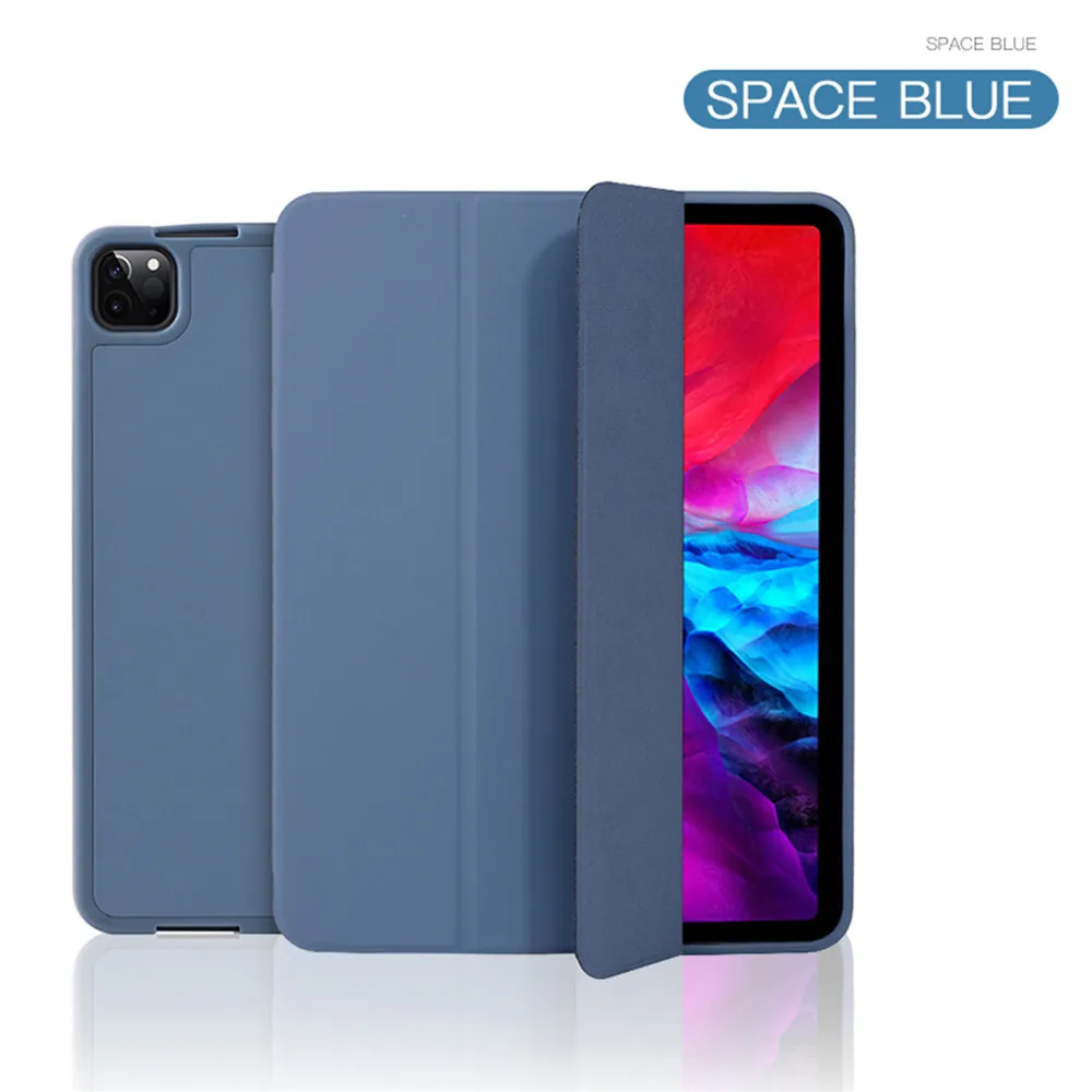 Ультратонкий кожаный защитный флип чехол для iPad Pro 11/12 9 2020 складной планшета