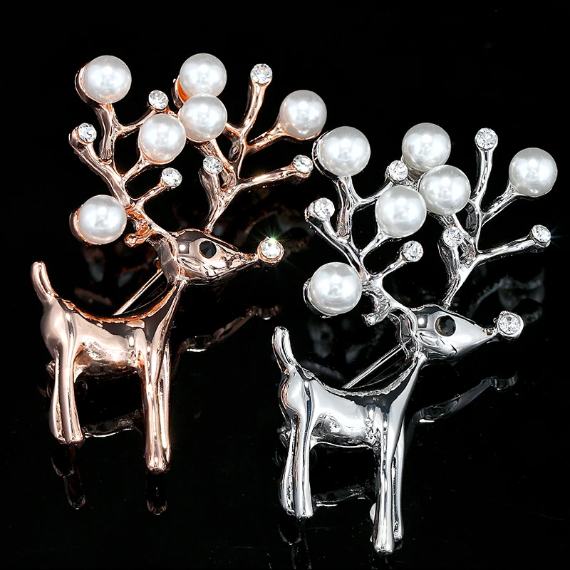 Женские Лось Рождественская елка свадебные туфли с отделкой жемчугом и