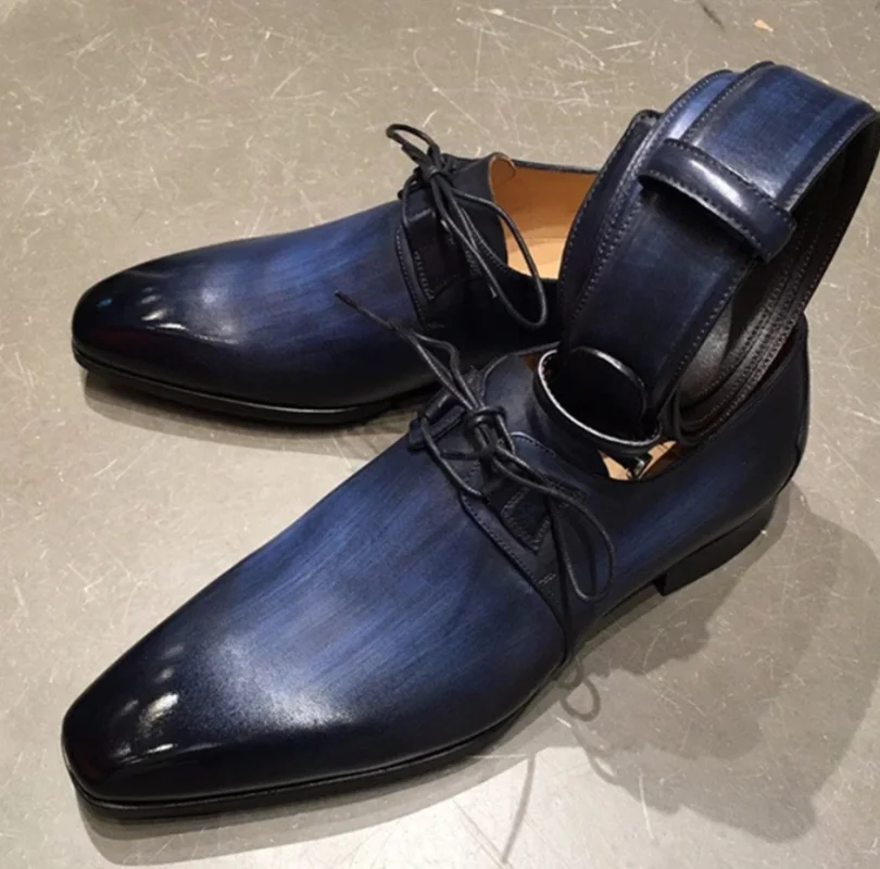 

Spring New Pointed Four-color Shoes Gradient Design Fashion Trend Comfortable and Versatile Men's Formal Casual Shoes HL056