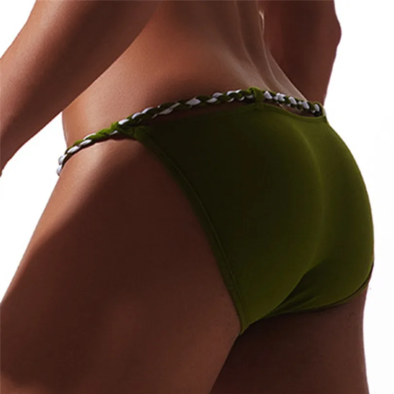 Сексуальное нижнее белье сексуальные трусики модные мужские хлопковые трусы с
