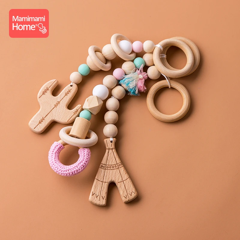 Mamihome детские деревянные цепочка для прорезывателя развивающие игрушки детей