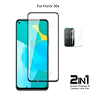 Для Honor 30s Защитная пленка для объектива камеры и полное покрытие защитное закаленное стекло Защита экрана телефона