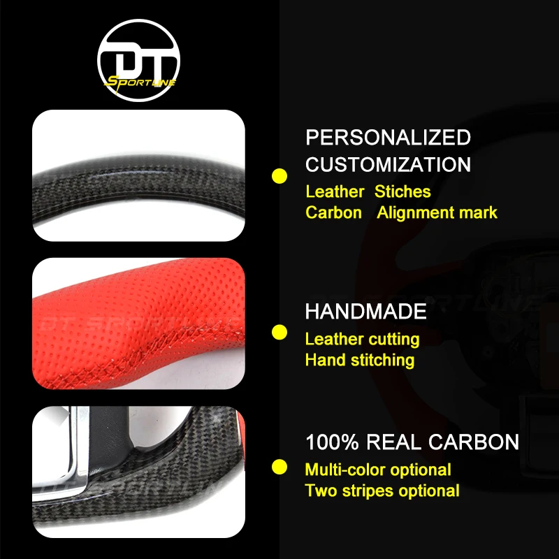 Оригинальный аксессуар из углеродного волокна замена автомобильного рулевого