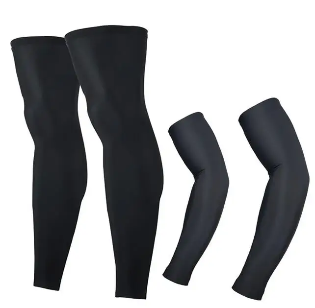 

Men Women UV Protection MTB Bike Bicycle Cycling Arm Warmers+Leg Warmers Sports Running Sun Arm Sleeves Leggings