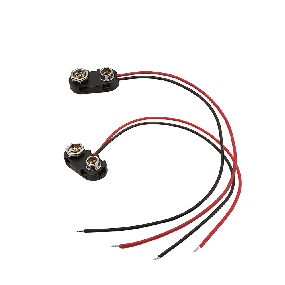 5/10 шт. зажимы-соединители для аккумуляторов 9 В зажимы проводов держатель кабеля