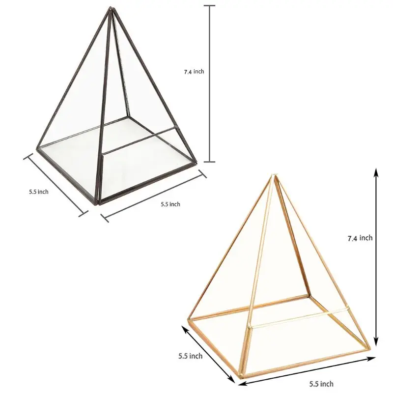 Современный стеклянный террариум ящик для хранения держатель ювелирных изделий