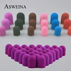 20 шт. 10*1513*19 колпачки для шлифовки ногтей с резиновым фиолетовым, синим, красным гелем, резак, сверла, инструменты для педикюра и кутикулы, аксессуары