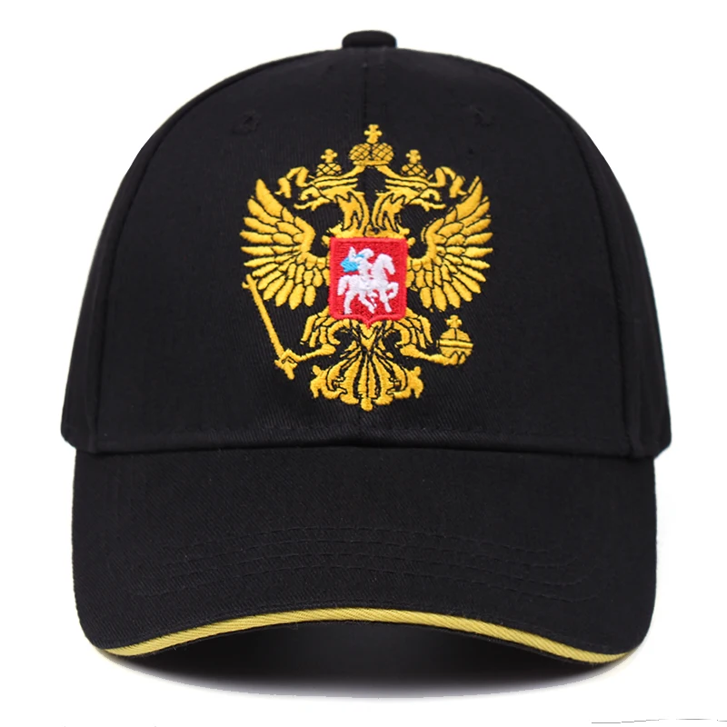 Бейсболка с национальным гербом России для мужчин летняя кепка от солнца спорта