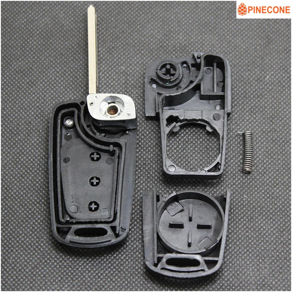 Складной чехол для ключей PINECONE KIA SPORTAGE автомобильных с 3 кнопками необработанное