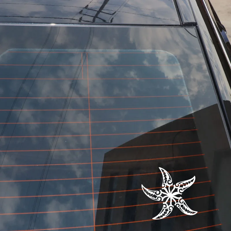 

Car Stickers Honest and Novel, Changeable Trend, PVC Decals Beautiful Starfish Black/silver Car Stickers 15.6cm*13.4cm