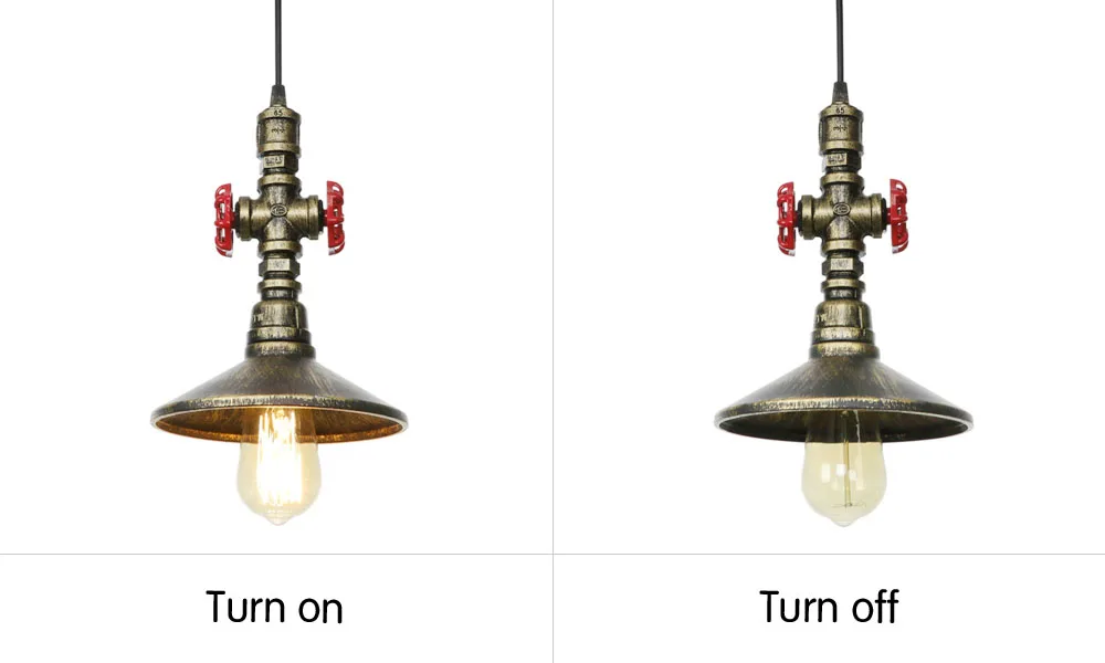 Новинка 2019 ретро подвесной светильник в стиле индастриал железный с водяной