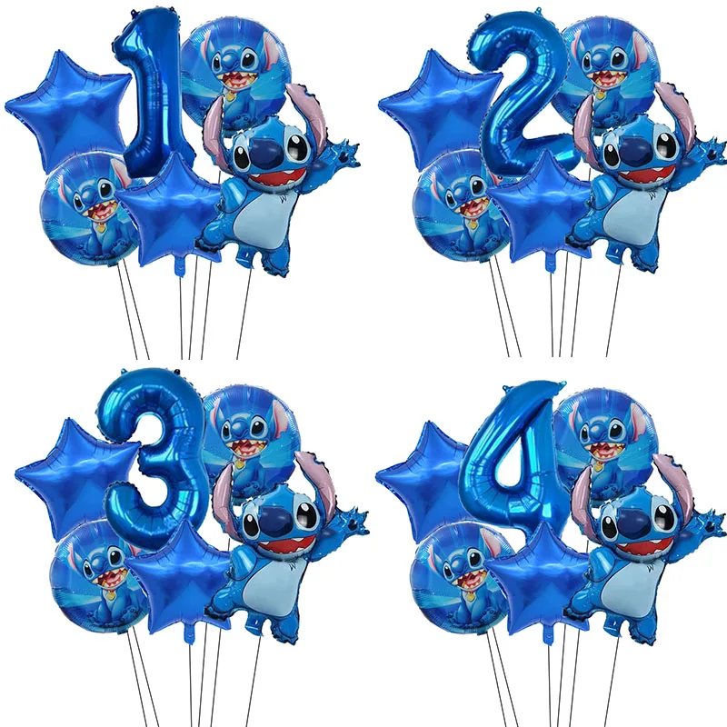 6 шт. фольгированные воздушные шары с цифрами 32 дюйма|Воздушные и аксессуары| |